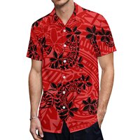 Nuevas Camisas de Hombre de Talla Grande con Estampado de Flores Tropicales Estilo Hawaiano, Antiencogimiento, Sublimadas, de Manga Corta, Cuello en V y Corte Holgado