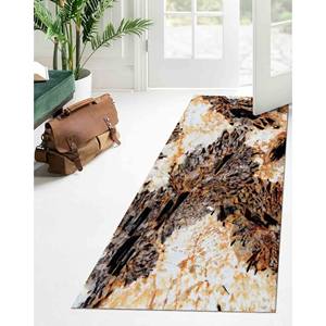 Tapis imprimé marbre brun - Tapis de décoration moderne et luxueux pour la maison, avec poils doux - Product Image 4