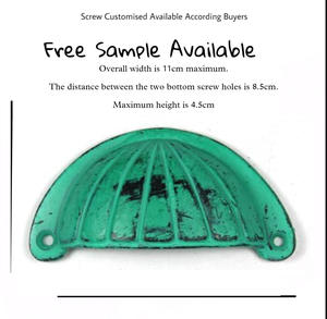 ตู้ลิ้นชักลิ้นชักทำจากเหล็กหล่อสีเขียวน้ำทะเลสไตล์อุตสาหกรรมสำหรับห้องครัวห้องนอนตู้เสื้อผ้า - Product Image 3