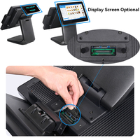 Mini Caja Registradora Completa con Sistema Android y Windows, Sistema POS Todo en Uno, Compatible con Impresora de Cajas Registradoras para Negocios de Restaurantes