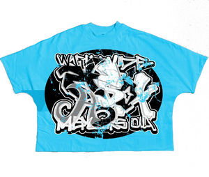 Camiseta personalizada Vintage de algodón peinado serigrafiada Boxy Fit, ropa de calle, camiseta de lujo de buena calidad - Product Image 6