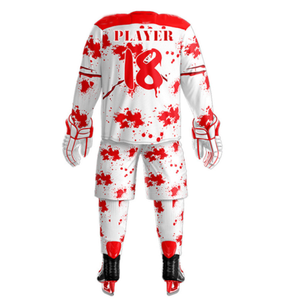 Nueva camiseta de hockey sobre hielo sublimada de calidad superior OEM, logotipo personalizado, uniformes de hockey sobre hielo de tamaño personalizado, transpirables - Product Image 2