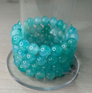 Conjunto de pulsera con cuentas de resina mágica de sirena, joyería hecha a mano para tienda de regalos - Product Image 1