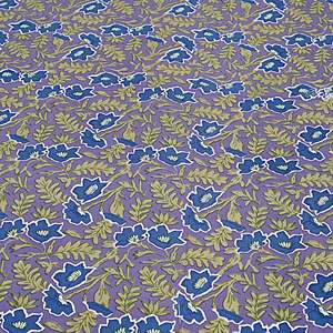 Jaipuri Print Blue Cotton 240 TC Double Bedsheet with 2 Pillow Covers 3-Pc Set for <b>King</b> <b>Size</b> Beds 100% Cotton Home Use - Product Image 5