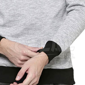 Sudadera lisa de manga larga, ropa deportiva de alta calidad, venta al por mayor, color blanco - Product Image 6