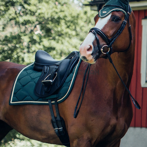 Tapis de selle de cheval anglais matelassé respirant Rembourrage doux Durable et confortable pour l'équitation Tapis de selle de qualité OEM OEM - Product Image 5