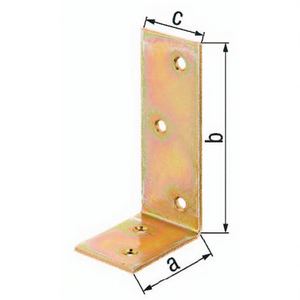 Galvanized <b>Steel</b> <b>Bracket</b> 100x200x40mm Yellow GAH 100x200x40mm Beam <b>Angle</b> - Product Image 3