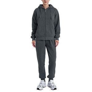 Factories Custom Round Neck Full Length <b>Joggers</b> Sweatshirt Custom <b>Women</b> Jogging Suits Street Wear Oversize Sportswear - Product Image 5
