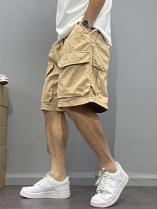 Short cargo de sport à motif uni pour homme, multi-poches, respirant, design d'été, livraison DDP - Product Image 2