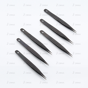 Pince à épiler d'extension de cils fabriquée en usine Zona industries pince à épiler d'extension de cils fabriquée au Pakistan - Product Image 5