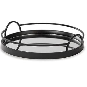 2023 producto más vendido, capa de polvo de Metal, bandeja redonda negra para servir alimentos con elegante plato de producto de utensilios de cocina para el hogar - Product Image 5