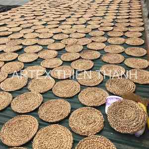 Meilleures ventes de sets de table en jonc de mer tissé à la main, durables, ronds, décoratifs, à motif en spirale, vente en gros, pour l'hôtellerie - Product Image 6