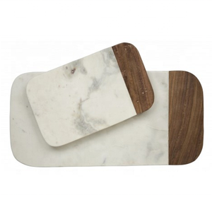 Tabla de cortar de madera de mármol ecológica de la mejor calidad, hecha a mano, tapa de cocina rectangular personalizada India para picar duradera - Product Image 4