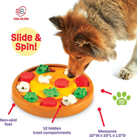 Gamelle anti-déversement à alimentation lente pour chiens et chats, en plastique, avec ventouse, écologique, durable, multicolores, du fabricant OEM