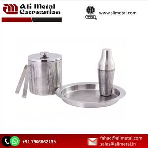 Customizable Stainless Steel <b>Ice</b> <b>Bucket</b> Essential Bar Tool for Home and Bar Use Metal Material - Product Image 3