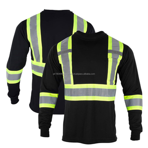 100% Polyester Safety T <b>Shirts</b> Wholesales Hi Vis Winter Workwear T-<b>shirts</b> Full Sleeve Working Reflective <b>Shirts</b> For Men - Product Image 2