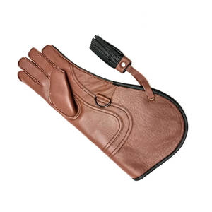 Guantes de Cetrería Largos 2026, Color Personalizado, Guantes Profesionales de Cuero de Vaca Nubuck para Cetrería, Según las Demandas de los Clientes - Product Image 2