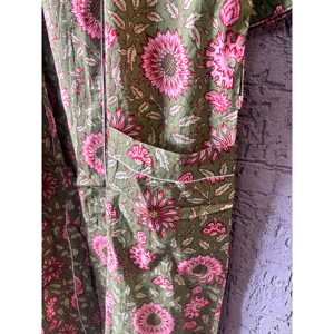 Kimono de Algodón con Estampado Floral, Túnica de Playa Estilo Indio para Traje de Baño - Product Image 3