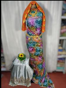 Robe de mariée pour filles de qualité supérieure, en velours traditionnel somalien Maqbal, sergé, jacquard imprimé, écologique - Product Image 2