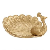 Vente chaude style moderne métal sculpture décorative accents décoratifs table top bibelot plats pour le salon à prix discount