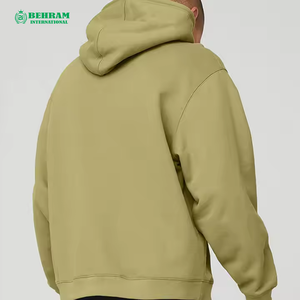 Hoodie de qualité supérieure au design tendance, couleur unie, personnalisable, en molleton de coton biologique lourd, en tissu éponge français, respirant et à séchage rapide - Product Image 1