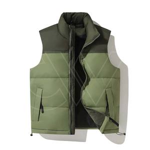 Custom Logo Winter <b>Quilted</b> Sleeveless Jacket Plus Size Men's Vest <b>Waistcoats</b> Puffer Men's Vest - Product Image 6