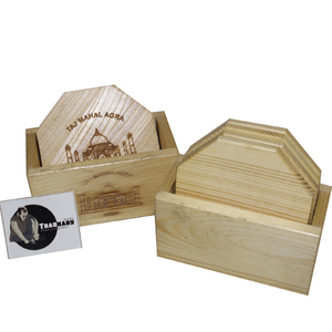 Customised Blank Wood Coasters Set Coaster Blank <b>Wooden</b> <b>Table</b> <b>Mats</b> Custom Engraved Coaster Set From Tradnary Pvt Ltd - Product Image 1