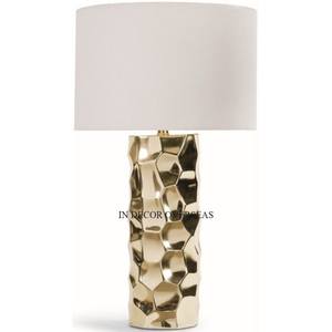 Dernier modèle arrivée support en métal plaqué or de haute qualité et dessus de couleur blanche Table et lampadaire Accents décoratifs pour la maison - Product Image 2