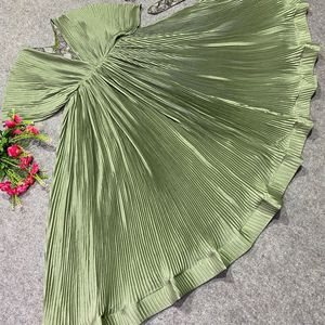 Moda de moda para mujer vestido largo Anarkali bordado Kurti con traje Dupatta boda y ropa de fiesta India 2024 para niña - Product Image 6