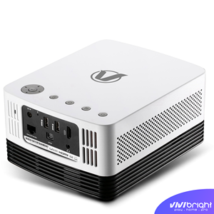 Projecteur <span class=keywords><strong>de</strong></span> haute <span class=keywords><strong>qualité</strong></span> alimenté par batterie, 1000 lumens ANSI, mini projecteur portable 4K pour une utilisation en extérieur et en camping - Product Image 5
