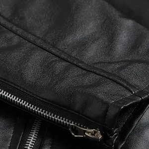 Chaleco Clásico de Cuero para Hombre con Cuello Alto y Cierre de Cremallera, Ajuste Cómodo, Chaleco de Moda para Club, Aire Libre y Mercado de Exportación - Product Image 5