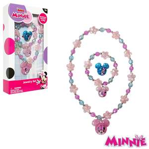Juego de Joyería de 3 Piezas de Minnie Mouse de Disney para Niñas, Caja de Joyería de Juguete, Collar de Cuentas, Pendientes, Anillo, Regalo y Accesorios para Fiestas, Edades 3+ - Product Image 4