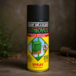 Pintura en Aerosol Negra Antióxido Saratoga de 400 ml Lista para Usar, para Protección Contra la Oxidación - Product Image 3