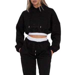 Women Clothing Winter Wear Crop Top Track <b>Suits</b> Set New Design Oem Service Women's Crop Top Track <b>Suits</b> Set - Product Image 6