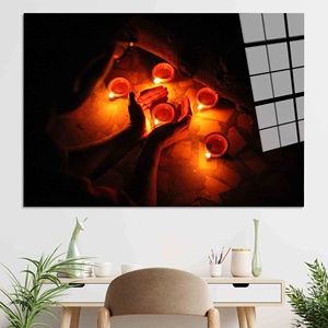 Décoration murale sur toile « Fortune Teller » : Œuvre d'art mystique imprimée pour la maison, ART EN VERRE TÉMPERÉ - Product Image 1