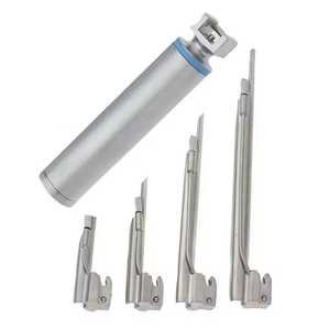 Ensemble de 5 lames de laryngoscope Miller professionnelles – Lames en acier inoxydable réutilisables à fibre optique Instruments médicaux et chirurgicaux OMI - Product Image 3