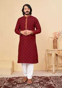 Vente en gros de pyjama kurta pour mariage et mariage pour homme Shalwar kameez Beautiful Kurta Stylish Designs Summer Factory Outfits - Product Image 3
