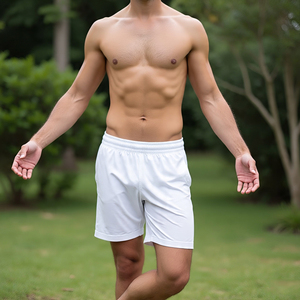 Short de compression athlétique d'été pour hommes High Street Taille élastique Séchage rapide Short de fitness respirant écologique Gym Yoga - Product Image 4