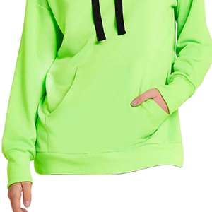 Sudadera con Capucha Corta de Lana para Mujer, Nueva, de Invierno, Personalizada, Colorida, Holgada, Deportiva, para Gimnasio - Product Image 5