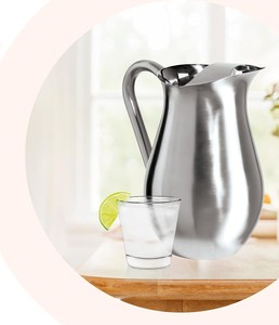 La jarra de agua de acero inoxidable ecológica con aislamiento mantiene la jarra de bebidas ideal para la Oficina y el hogar - Product Image 4