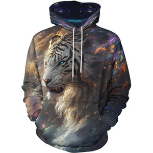 Sweat-shirts imprimés pour hommes, fabrication directe d'usine, marque privée, design personnalisé, motif uni, prêt pour l'hiver, décontracté, confortable, haute qualité - Product Image 3