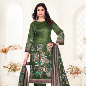 Haute qualité Dhwaja Export femmes velours Salwar Kameez JAAM impression AARI travail à la main travail au diamant - Product Image 2