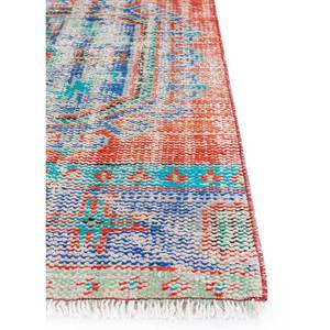 Alfombras de Lana Anudadas a Mano de Estilo Vintage en Rojo Anaranjado, Alfombra Grande de Jaipur Pae-2525 con Medallón para Sala de Estar, Pasillo, Nueva Alfombra de Jaipur US - Product Image 4