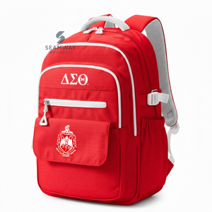 Delta |   Sigma |   Mochila Theta Sorority, elegante mochila para libros, mochila duradera de Cordura, mochila de gran capacidad, mochila informal para viajes - Product Image 2