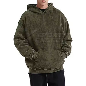 Design personnalisé vente en gros sweats à capuche lavés à l'acide meilleure qualité pas cher prix sweats à capuche lavés à l'acide OEM mode sweats à capuche lavés à l'acide - Product Image 3