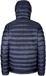 Chaqueta acolchada para hombre, ligera y a la moda, con capucha, abrigo de algodón fino con cremallera, Multicolor, de talla grande - Product Image 3