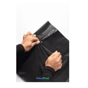 Bolsas de mensajería compostables de almidón de maíz de base biológica PLA ecológico para embalaje de envío a granel para fines de comercio electrónico - Product Image 3