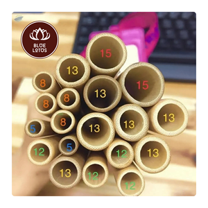 Best Choice Natural <b>Bamboo</b> Drinking Straws Reusable Eco-friendly Straws Biodegradable Sustainable Zero Waste Straws <b>Brush</b> Set - Product Image 1