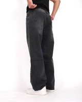 Jeans en denim coupe droite taille mi-haute, style décontracté, fabriqués sur mesure, vente en gros d'usine, pour hommes et femmes, idéaux pour le quotidien