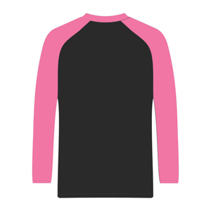 <b>Black</b> Soror Raglan Long Sleeve T <b>Shirt</b> Greek Sorority <b>Womens</b> Pink & Green Tee College Sisterhood Stylish Casual Apparel - Product Image 6